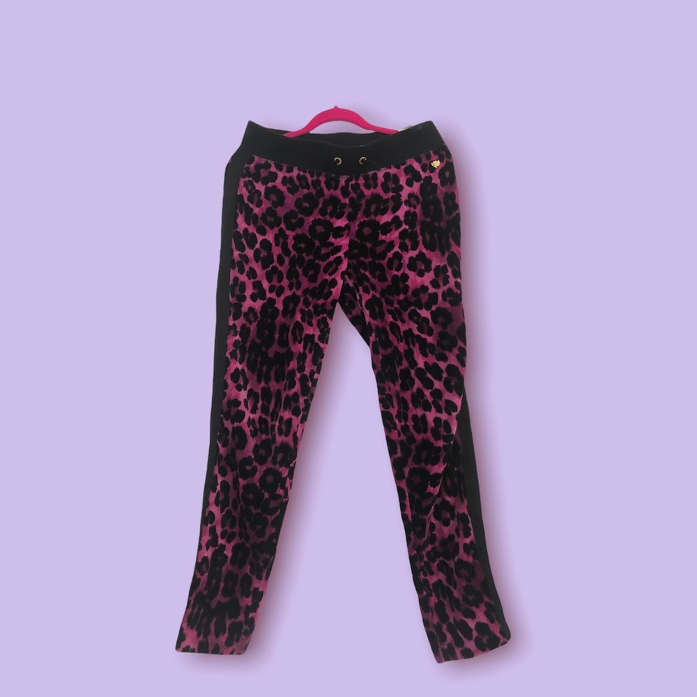 Juicy Couture Velvet Cheetah Print Sweatpants